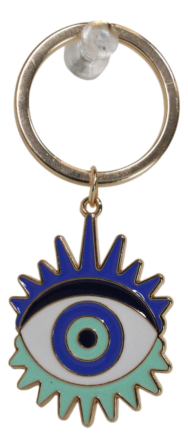 Set Of 2 Wicca New Age Metaphysical All Seeing Eye Of Protection Keychain Charms