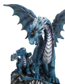 Eternal Guidance Mother Air Elemental Dragon with Baby Hatchling Figurine