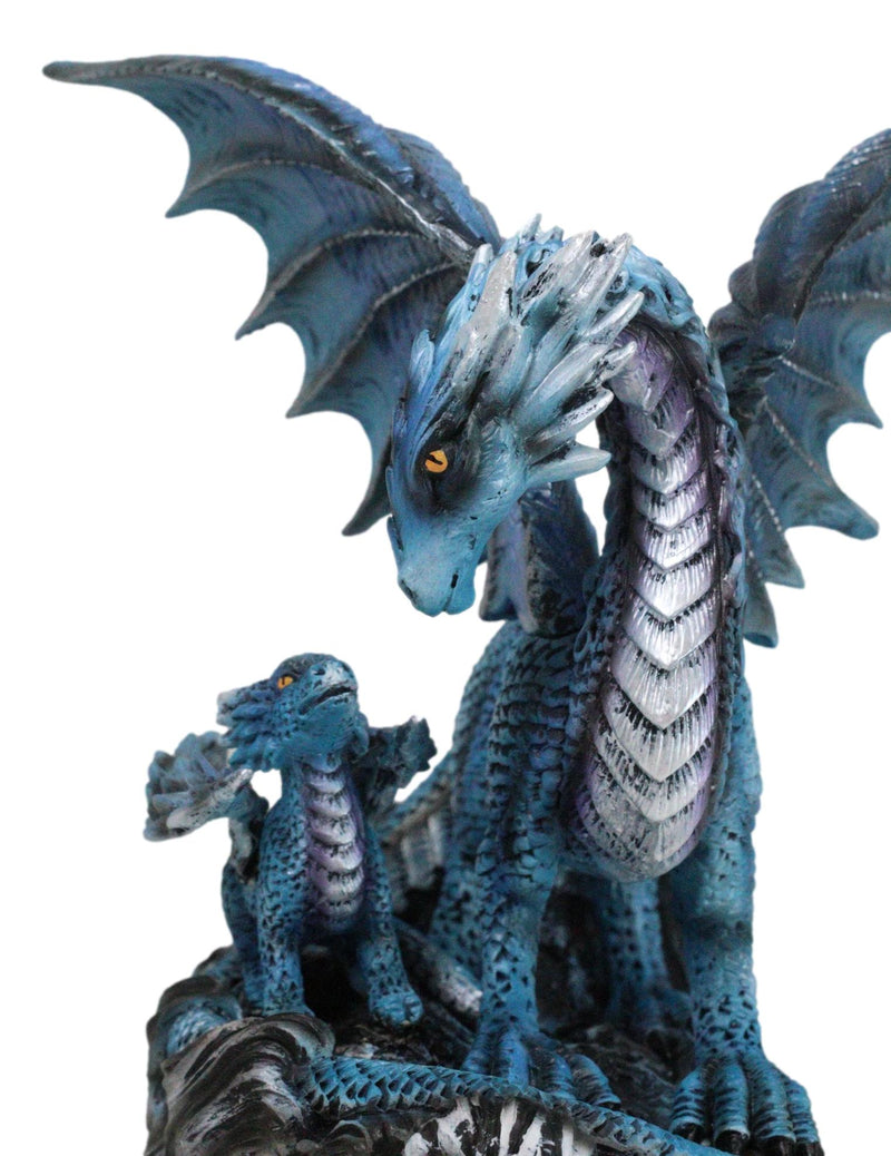 Eternal Guidance Mother Air Elemental Dragon with Baby Hatchling Figurine