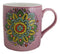Purple Sahasrara Crown Chakra Zen Flower Of Life Mandala Circle Ceramic Mug Cup