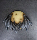 Gothic Phul Moon Bat Dracula Masque Ornament On Pole Stand Or Wall Sculpture