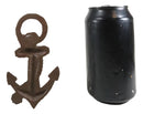 Rustic Cast Iron Nautical Coastal Marine Ship Anchor Beer Bottle Opener Set Of 4