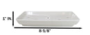 Pack Of 6 White Neta Zara Sushi Case Sashimi Plates With Drip Holes 8.5" By 5"