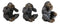 Forest Mythical See Hear Speak No Evil Sasquatch Big Foot Cryptid Apes Figurines