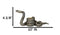 Witchcraft Sorcery Dark Magic Coiled Serpent Snake Taper Candleholder Figurine