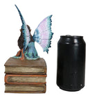 Amy Brown Fantasy Magic Turquoise Ebony Fairy On Books Of Wisdom Figurine