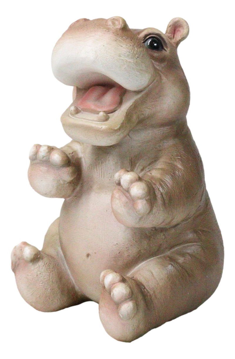 Adorable Sub Saharan African River Common Hippopotamus Calf Figurine 4.75"H