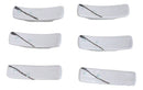 Pack Of 6 Frostflakes Yukino Hana Collection Porcelain Chopsticks Hashioki Rest