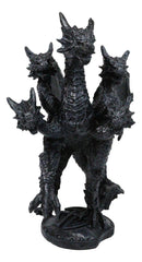 Legends Of Hercules Fantasy Five Headed Dragon Hydra Faux Stone Figurine 8"H
