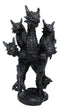 Legends Of Hercules Fantasy Five Headed Dragon Hydra Faux Stone Figurine 8"H