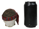 Pirate Skull Treasure With Bandana Eyepatch Gold Coins & Pearl Jewelry Figurine