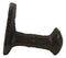 Set of 3 Cast Iron Rustic Western Rugged Railroad Nail Spike Wall Hanger Hooks
