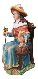Roman Catholic Santo Nino Holy Infant of Atocha Seated On Throne Statue 13"H