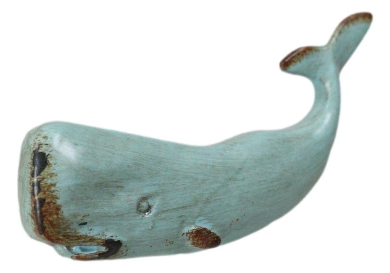 Pack Of 6 Verdigris Nautical Marine Sperm Whale Drawer Cabinet Door Pull Knobs