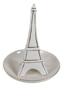 Pretty France Paris Eiffel Tower Decorative Ceramic Jewelry And Ring Holder Dish