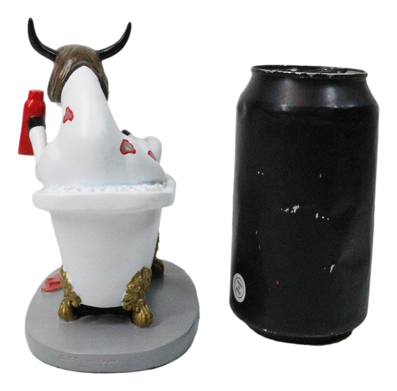 Cow Parade Victorian Bathtub Hot Scene Amore Pin Up Cow Collector's Figurine