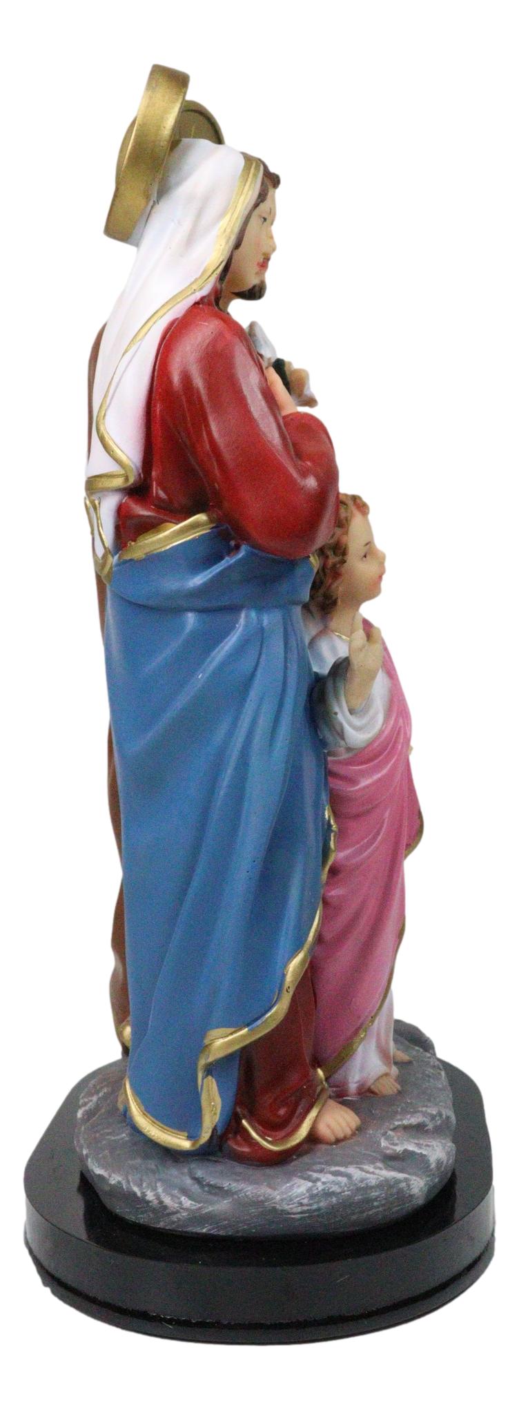 The Holy Family Mother Mary Joseph And Jesus Catholic Figurine With Base 12"H