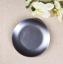 Set Of 5 Black Tetsu Kesho Round Appetizer Dessert Salad Ceramic Plates 6"D