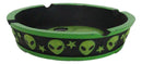 Green UFO Outer Space Colony Extra Terrestrial Roswell Alien Cigarette Ashtray
