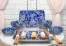 Ebros Made in Japan Dinnerware 8pc Set For 2 Plates, Bowls, Dish & Chopsticks
