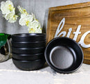 Pack Of 6 Black Silk Melamine Soup Salad Pasta Dessert Shallow Bowls 24oz