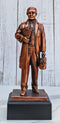 Medical Professional Physician Male Doctor Bronzed Resin Statue With Base Stand