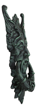 Cast Iron Verdigris Wiccan Celtic Greenman Forest Tree Ent Spirit Door Knocker