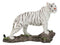 Apex Jungle Predator Prowling Fierce Siberian White Bengal Tiger Figurine
