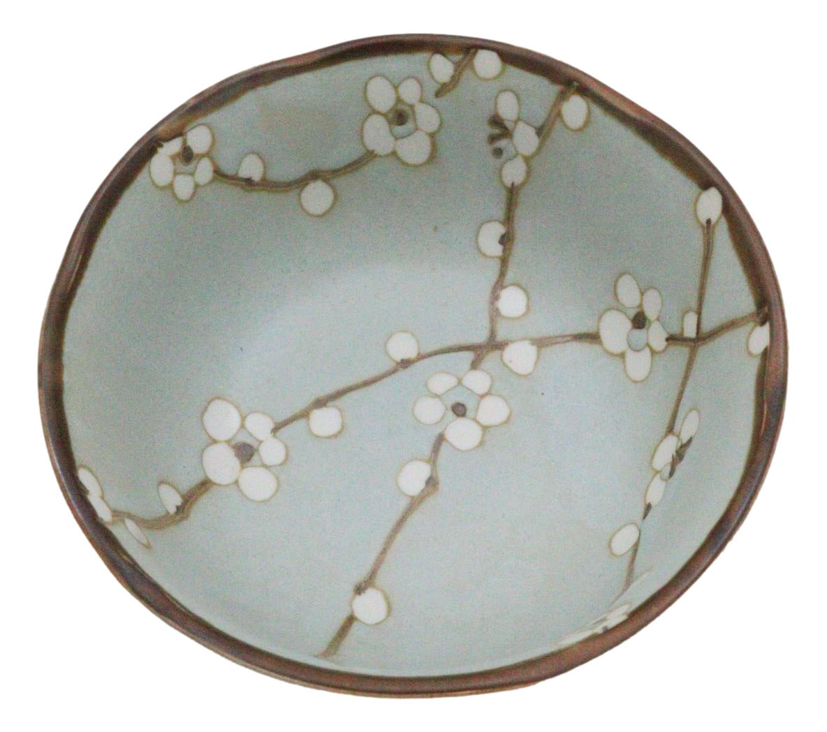 Made In Japan Ceramic Soushun Sakura Cherry Blossoms Small Rice Soup Bowls 10oz