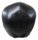 Graveyard Gothic Memento Mori Giant Oversized Sinister Black Skull Statue 23"L