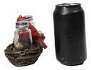 Wildlife Cardinal Nest Salt & Pepper Shaker Holder Red Bird Tabletop Figurine