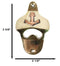 Set Of 2 Vintage Traditional Brass Metal Nautical Ship Anchor Wall Bottle Opener