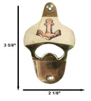 Vintage Traditional Brass Metal Nautical Ship Anchor Wall Beer Bottle Cap Opener