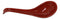 Contemporary Red Black Melamine Asian Soup Spoons With Ladle Hook Pack Of 6 Set