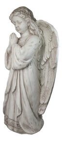 Faith Inspirational Large Young Girl Angel of Prayer Garden Statue 32" Tall