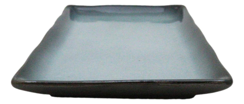 Pack Of 5 Blue Sky And Stars Seikai Collection Rectangular Sushi Plates 7.75" L
