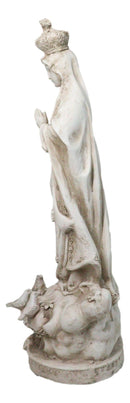 Catholic Blessed Virgin Mary Our Lady of Fatima Large Outdoor Statue 24" Tall