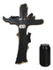 Western Playful Climbing Black Bear Cubs With Mama Bear Faux Tree Log Wall Cross