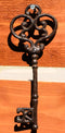 Set of 6 Rustic Vintage Cast Iron Antique Heart Scroll Victorian Keys Wall Decor