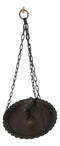 Cast Iron Love Bird On Branch Sunflower Basin Hanging Garden Bird Bath Feeder