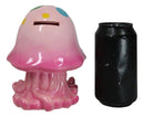 Whimsical Nautical Marine Pink Sea Jellyfish Money Coin Savings Piggy Bank