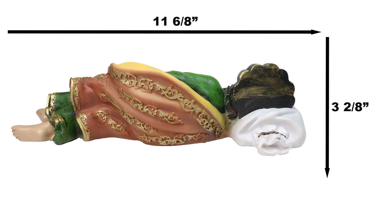 God's Revelations Sleeping Saint Joseph Catholic Devotion Decor Figurine 12"L