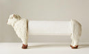 Rustic White Sheep Lamb Free Standing Kitchen Paper Towel Holder Dispenser