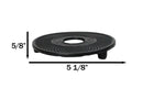 Round Hobnails Pattern Cast Iron Metal Tetsubin Teapot Trivet Stand 5"D