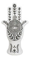 Hamsa Palm Hand Of God Eye Of Providence With Floral Motifs Decorative Figurine