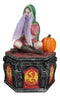 Fantasy Four Seasons Fall Friendship Fairy With Dragon Decorative Box Figurine