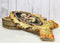 Faux Wood Jesus Fish Ichthys With Fleur De Lis Cross Decorative Trinket Box