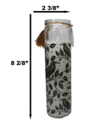 Pack of 2 Mystic Raven Deadly Nightshade Scented Tube Candles in Glass Jars 8"H