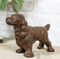 Rustic Cast Iron Metal Whimsical Cocker Spaniel Puppy Dog Standing Figurine