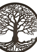 Brown 23"D Oversized Celtic Tree of Life Medallion Metal Wall Circle Plaque